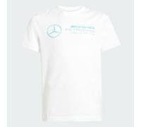 Adidas Unisex - Bambini Mercedes - AMG Petronas Formula One Team Dna Graphic Tee Youth, White, 7-8 Years