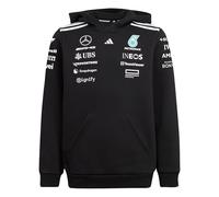 adidas Unisex - Bambini Mercedes - AMG Petronas Formula One Team Team Hood Youth, Black/White, 7-8 Years