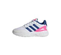 adidas Unisex - Bambini Nebzed Lifestyle Lace Running Shoes, Cloud White / Royal Blue / Lucid Pink, 36 2/3 EU