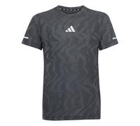 adidas Unisex - Bambini Pace Path Tee, Black/Reflective Silver, 15-16 Years
