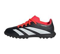 adidas Unisex - Bambini Predator 24 League Turf Boots, Core Black/Cloud White/Solar Red, 37 1/3 EU