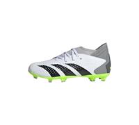 adidas Unisex - Bambini Predator Accuracy.3 Firm Ground Boots, Cloud White / Core Black / Lucid Lemon, 36 EU