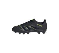 adidas Unisex - Bambini Predator Club Firm Ground/Multi Ground Football Boots Kids, Core Black/Carbon/Lucid Lemon, 35 EU