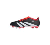 Adidas Unisex - Bambini Predator Club Flexible Ground Football Boots, Core Black/Cloud White/Solar Red, 38 2/3 EU