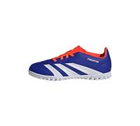 adidas Predator Club Junior Football Boots Turf, Scarpe da Calcio, Lucid Blue/Cloud White/Solar Red, 28 EU