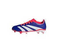 adidas Unisex - Bambini Predator League J Football Boots Firm Ground, Lucid Blue/Cloud White/Solar Red, 38 EU