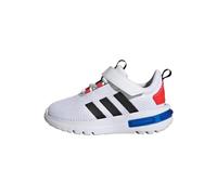 adidas Unisex - Bambini Racer TR23 Hook and Loop Shoes Kids, Cloud white/core black/bright red, 38 EU