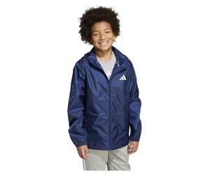 adidas Unisex - Bambini RAIN JACKET, Dark Blue, 7-8 Years