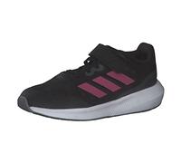 adidas Unisex - Bambini RunFalcon 3.0 Elastic Lace Top Strap Shoes, CARBON BLACK/PULMAG/GREY SIX, 36 2/3 EU