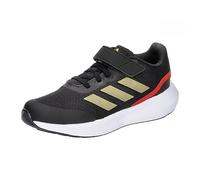 adidas Unisex - Bambini RunFalcon 3.0 Elastic Lace Top Strap Shoes, core black/gold met/better scarlet, 36 EU