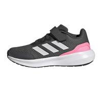 Adidas Unisex - Bambini RunFalcon 3.0 Elastic Lace Top Strap Shoes, Grey Six/Crystal White/Beam Pink, 28 EU