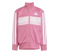 adidas Unisex - Bambini SEASONAL ESSENTIALS TIBERIO 3 STRIPES TRICOT TRACKSUIT, Pink Fusion/White/Clear Pink, 3-4 Years