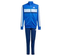 adidas Unisex - Bambini SEASONAL ESSENTIALS TIBERIO 3 STRIPES TRICOT TRACKSUIT, Royal Blue/White/Glow Blue, 7-8 Years