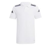adidas Unisex - Bambini SQUADRA25 Cotton Polo Kids, White/Black, 7-8 Years