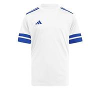 adidas Unisex - Bambini SQUADRA25 Jersey Short Sleeve Kids, White/Team Royal Blue, 15-16 Years