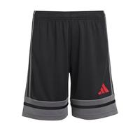 adidas Unisex - Bambini SQUADRA25 Short Kids, Black/Team Grey Four/Pure Ruby, 13-14 Years