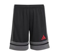 adidas Unisex - Bambini SQUADRA25 Short Kids, Black/Team Grey Four/Pure Ruby, 7-8 Years