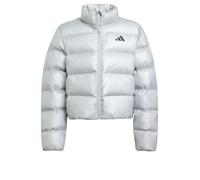 adidas Unisex - Bambini SYNTHETIC DOWN GLAM JACKET, Silver Metallic/Black Reflective, 9-10 Years