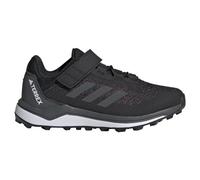 adidas Unisex - Bambini Terrex Agravic Flow Hook-And-Loop Trail Running Shoes, Core Black/Grey Six/Impact Orange, 36 EU