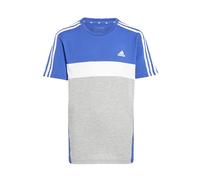 T-shirt Tiberio 3-Stripes Colorblock Cotton Junior Semi Lucid Blue / Medium Grey Heather / White 13-14A