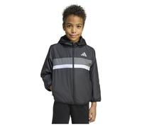 adidas Unisex - Bambini TIBERIO WINDBREAKER, black/grey four/white, 5-6 Years