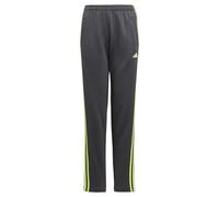 adidas Unisex - Bambini Train Essentials AEROREADY 3-Stripes Regular-Fit Pants, Carbon/Lucid Lemon, 15-16 Years