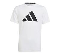 adidas Unisex - Bambini Train Essentials AEROREADY Logo Regular-Fit Tee, White/Black, 15-16 Years