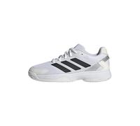 Adidas Unisex - Bambini Ubersonic Kids Tennis Shoes, Cloud White/Core Black/Silver Metallic, 35 1/2 EU