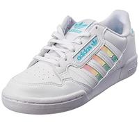 adidas Unisex Bambino Continental 80 Stripes Sneaker, Cloud White/Cloud White/Pulse Aqua, 38 2/3 EU