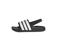 adidas Unisex - Bimbi 0-24 ADILETTE ESTRAP SLIDES INFANTS, Core Black/Cloud White/Core Black, 24 EU
