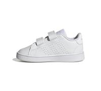 adidas Unisex - Bimbi 0-24 Advantage Lifestyle Court Two Hook-And-Loop Shoes, Ftwr White/Ftwr White/Grey One, 27 EU