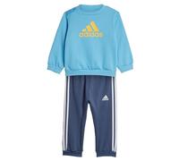 adidas Unisex - Bimbi 0-24 Badge of Sport Jogger Set, Semi Blue Burst/Semi Spark, 3-6 Months