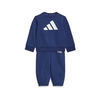 adidas Unisex - Bimbi 0-24 Big Logo Essentials Jogger Track_Suit, dark blue/white, 6-9 Months