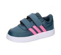 adidas Unisex - Bimbi 0-24 Breaknet Lifestyle Court Two-Strap Hook-and-Loop Shoes, arctic night/lucid pink/Cloud white, 27 EU