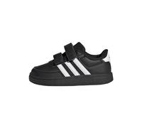 adidas Unisex - Bimbi 0-24 Breaknet Lifestyle Court Two-Strap Hook-and-Loop Shoes, Core Black / Cloud White / Cloud White, 22 EU
