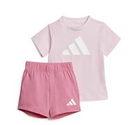 adidas Mixte bébé ESSENTIALS BIG LOGO T-SHIRT SET, clear pink/white, 18-24 Months