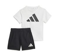 adidas Unisex - Bimbi 0-24 ESSENTIALS BIG LOGO T-SHIRT SET, white/black, 3-6 Months