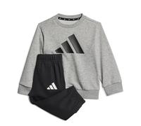 Adidas Unisex - Bimbi 0-24 Essentials Big LOGOJOGGER, Medium Grey Heather/Black, 12-18 Months