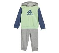adidas Unisex - Bimbi 0-24 Essentials Colorblock Jogger Set Kids, Semi Green Spark/Preloved Ink/Medium Grey Heather, 0-3 Months