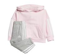 adidas Unisex - Bimbi 0-24 ESSENTIALS HOODED JOGGER, clear pink/white, 3-6 Months