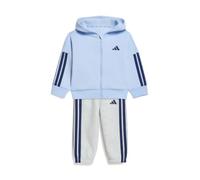 adidas Unisex - Bimbi 0-24 Essentials Jogger Track_Suit, glow blue/dark blue, 3-4 Years