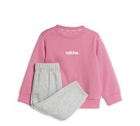 adidas Unisex - Bimbi 0-24 ESSENTIALS LINEAR LOGO JOGGER, pink fusion/white, 2-3 Years