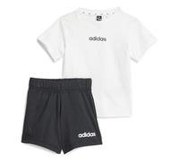 adidas Unisex - Bimbi 0-24 ESSENTIALS LINEAR LOGO T-SHIRT SET, white/black, 3-6 Months