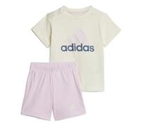Completo Essentials Organic Cotton Tee and Shorts Ivory / Clear Pink 9-12M