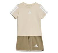 adidas Unisex - Bimbi 0-24 Essentials Set Track_Suit, Crystal Linen/white, 3-6 Months