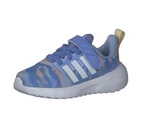 ADIDAS Unisex - Bimbi 0-24 Fortarun 2.0 Cloudfoam Sport Running Elastic Lace Top Strap Shoes, Blue Fusion/Cloud White/Almost Yellow, 21 EU