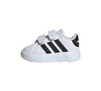 adidas Unisex - Bimbi 0-24 Grand Court 2.0 Shoes Kids, Cloud White / Core Black / Cloud White, 26 EU