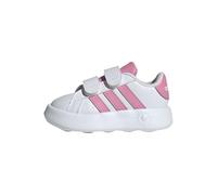 adidas Grand Court 2.0 Shoes Kids, Scarpe da Tennis Unisex - Bimbi 0-24, Ftwr Bianco Bliss Rosa Nucleo Nero, 23 EU