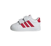 adidas Unisex - Bimbi 0-24 Grand Court 3.0 Shoes Infants, Ftwr White/Pure Ruby/Pure Ruby, 27 EU