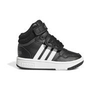 adidas Unisex - Bimbi 0-24 Hoops Mid Shoes, Core Black / Cloud White / Grey Six, 26 EU
